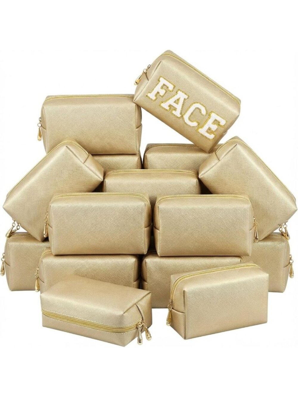 Chic Waterproof Makeup Bags | PU Leather Cosmetic Pouches for Travel & Storage